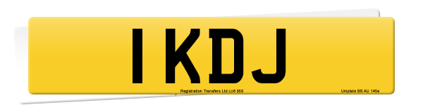 Registration number 1 KDJ